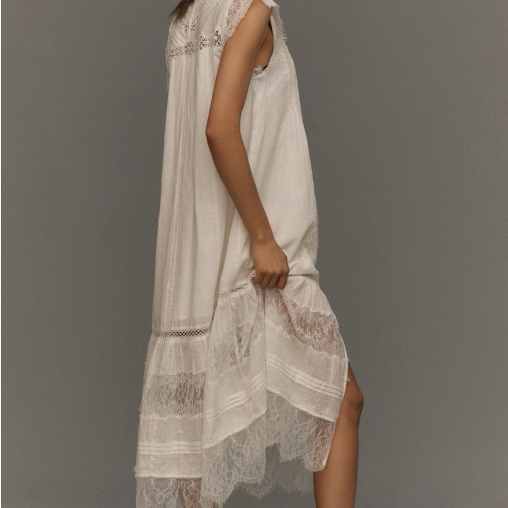 Pilcro White Lace Midi Dress - Picture 5 of 9